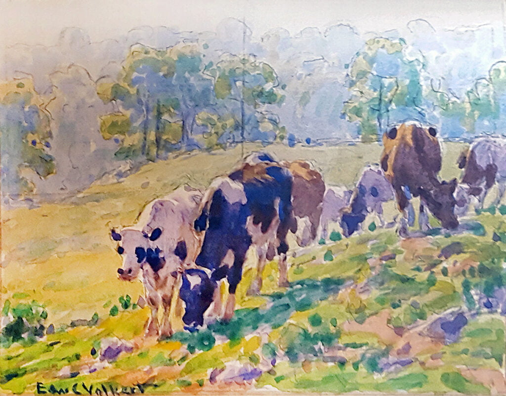 Edward Charles Volkert (1871-1935) : Cows, ca.1930s.