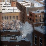 Carole Teller (b.) : Rooftops in snow, 2000s