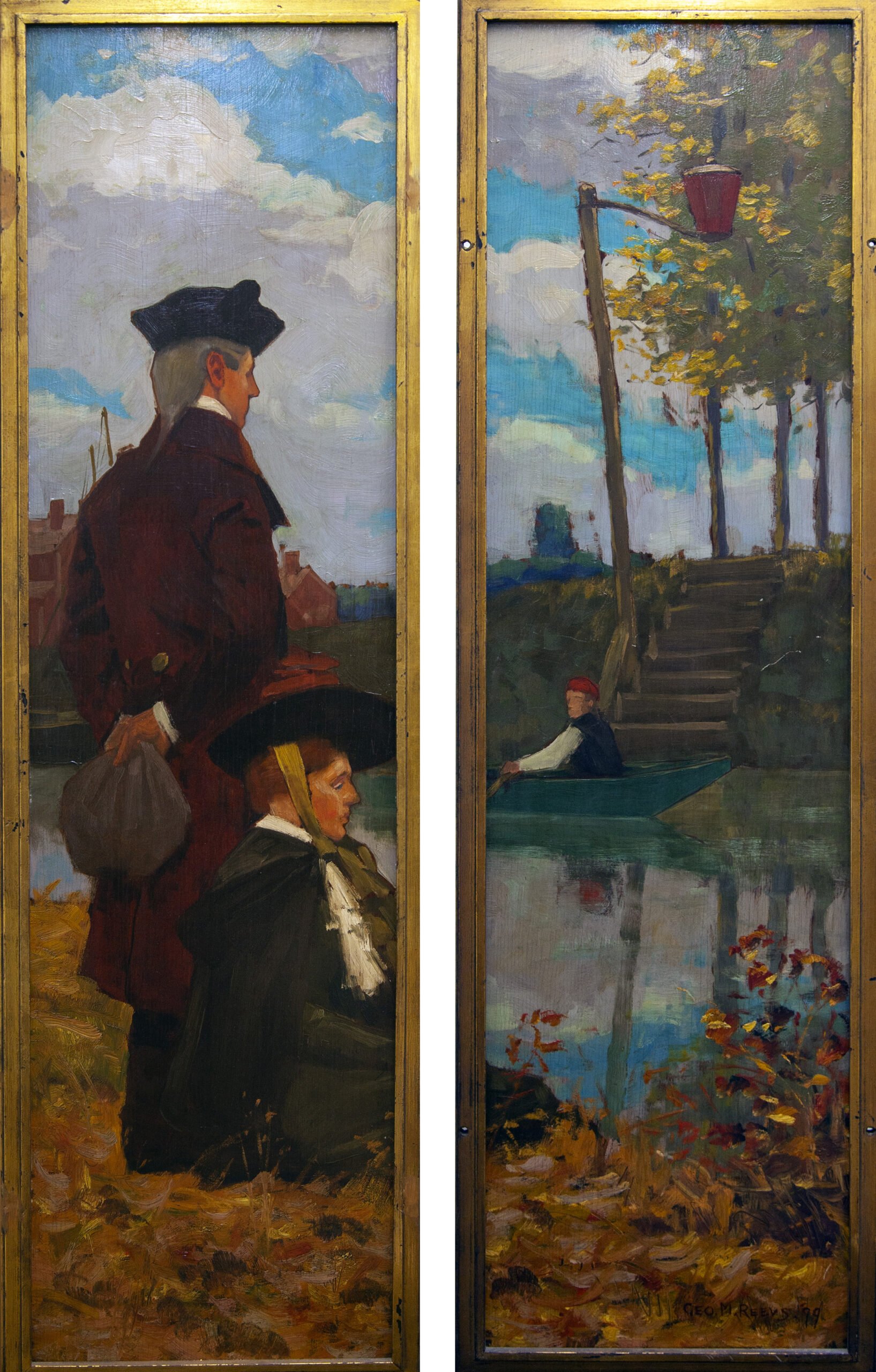 George M Reevs (1864-1930) [RA 1896-1930] : Autumn in Holland, 1899 ...