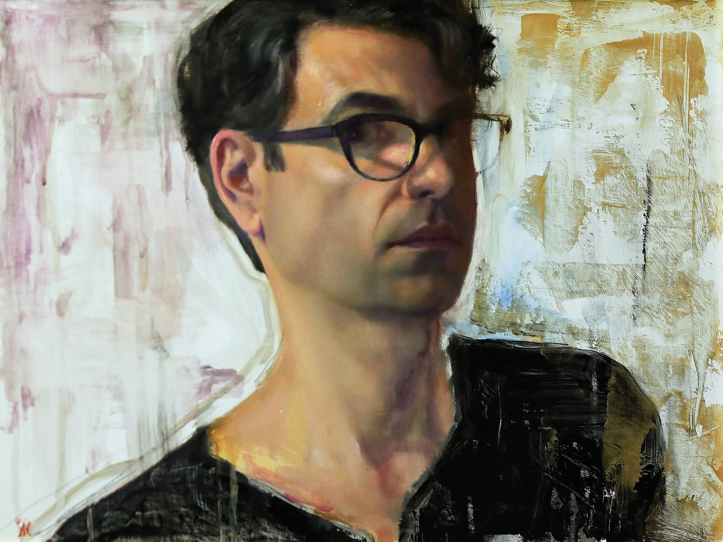 Self portrait of Salmagundi artist member, Luis Roure Alvarez