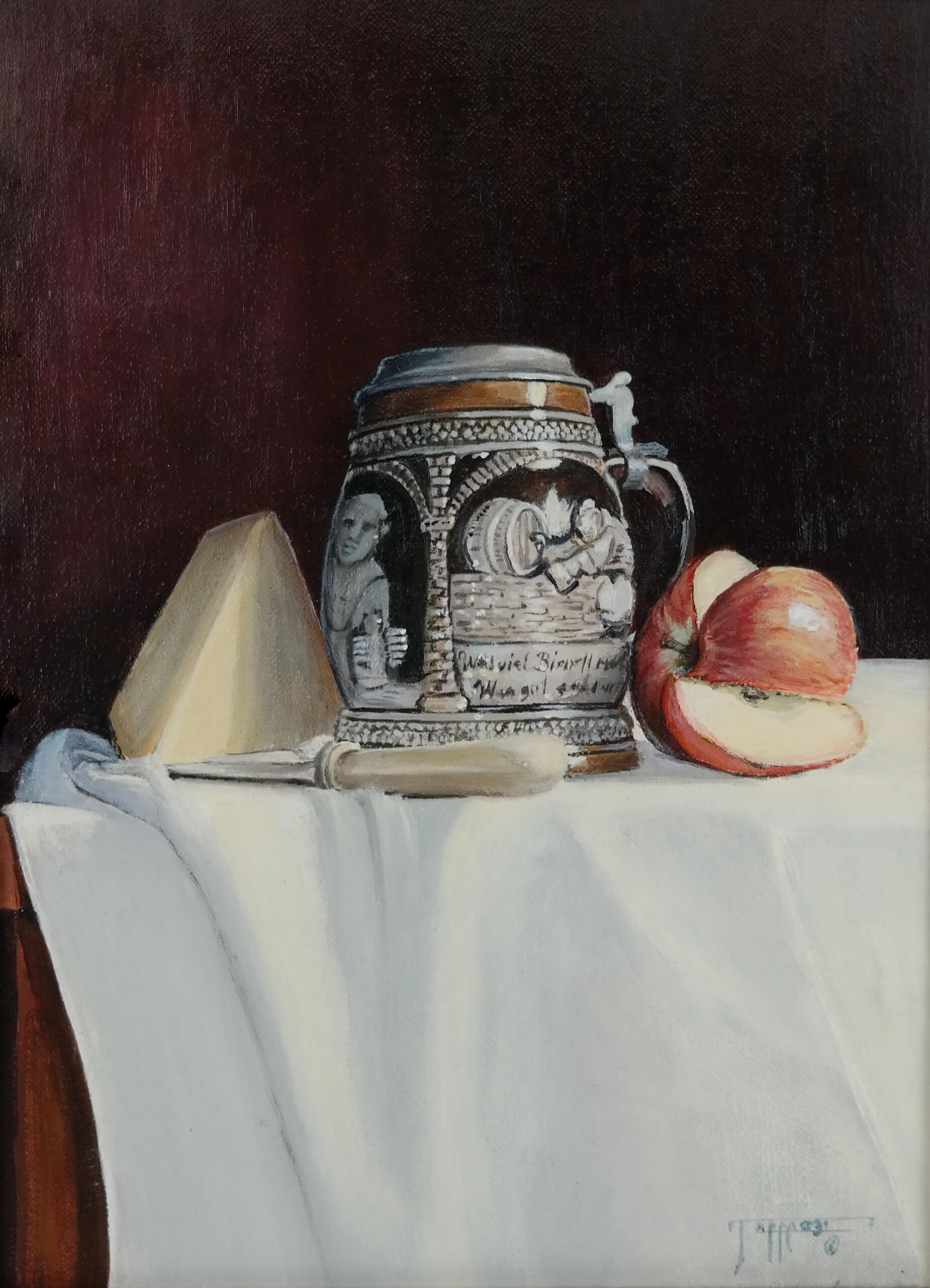 Thomas Taffe [NM] : Still life with beer stein, 2022. | Salmagundi Club