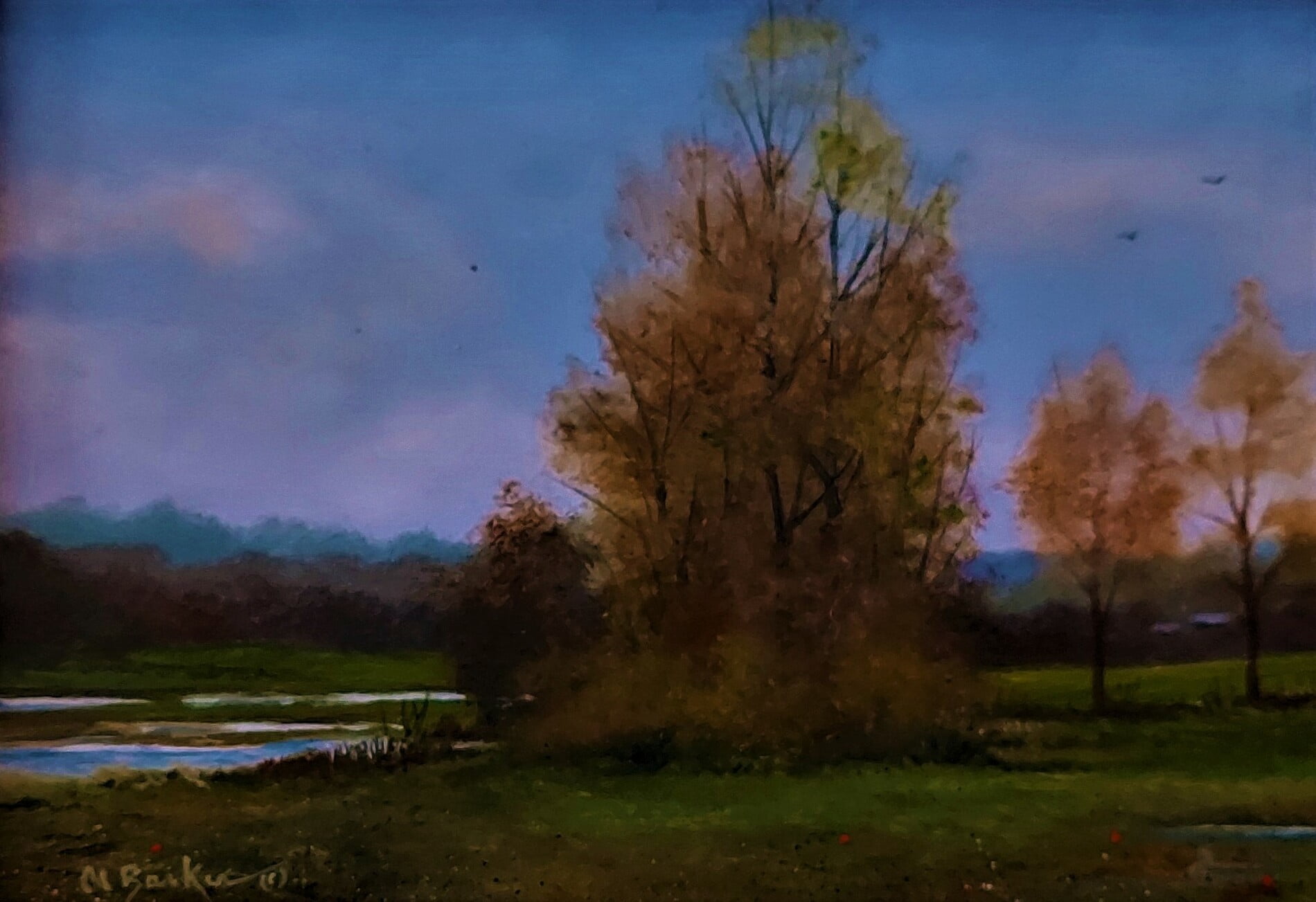 Albert Barker [EM 1973] Backwater, 2022. Salmagundi Club