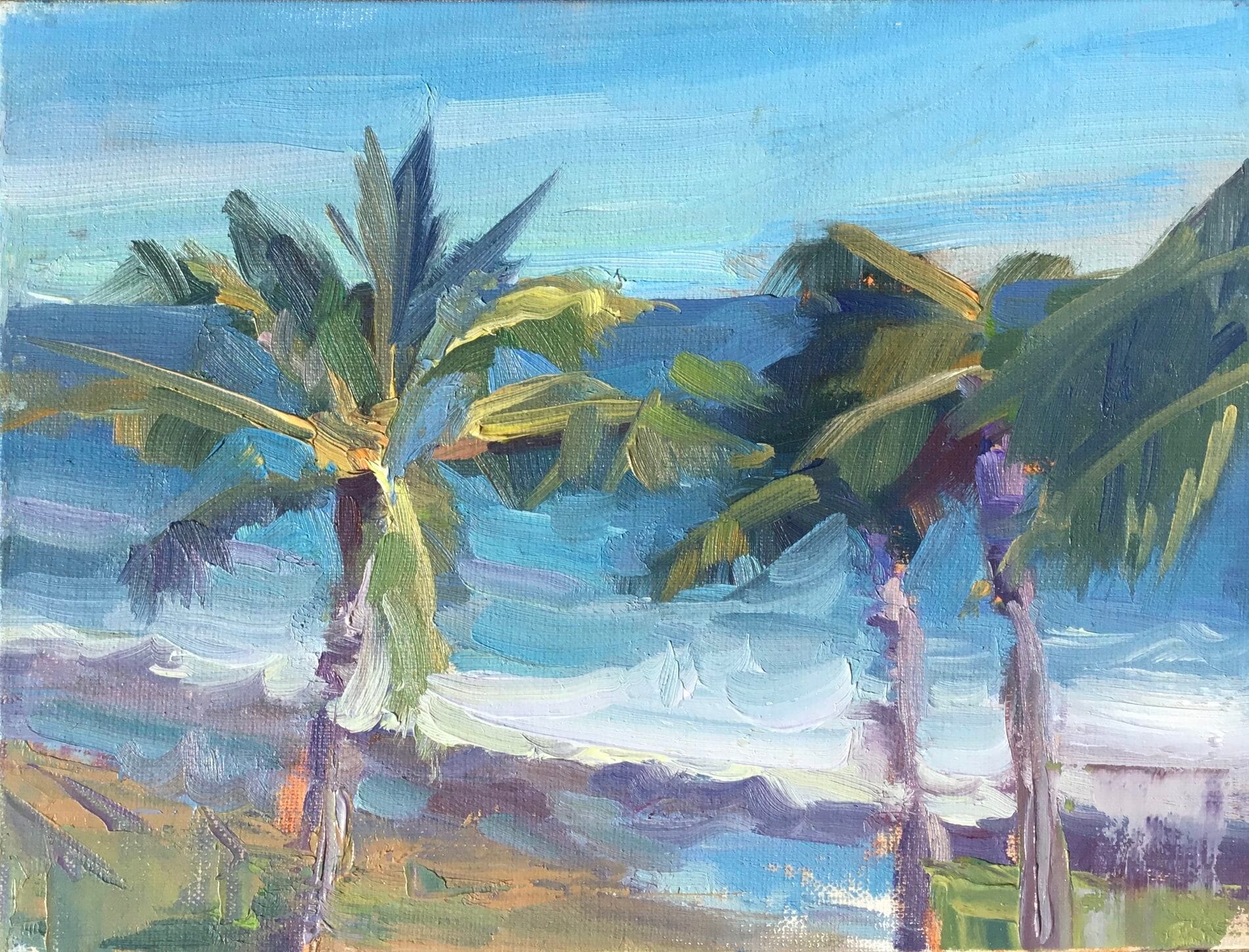 Pratima Rao [NRA 2015] : Kauai Palms, HI (plein air), 2023 ...