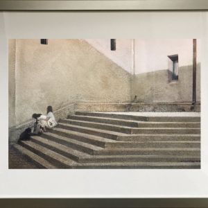 Steps of the Museum by Edward Abrams in a metal frame.