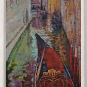 Canal by Ping Yin in a white frame.