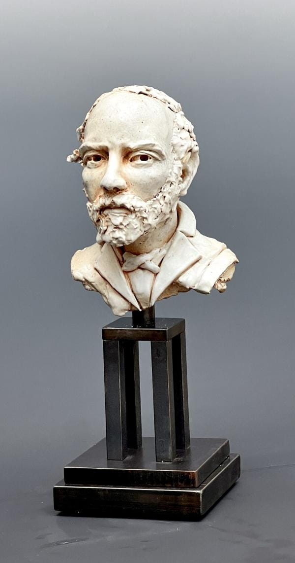 Bob Clyatt [RA 2023] : Man's head (19th century) high-fire stoneware ...