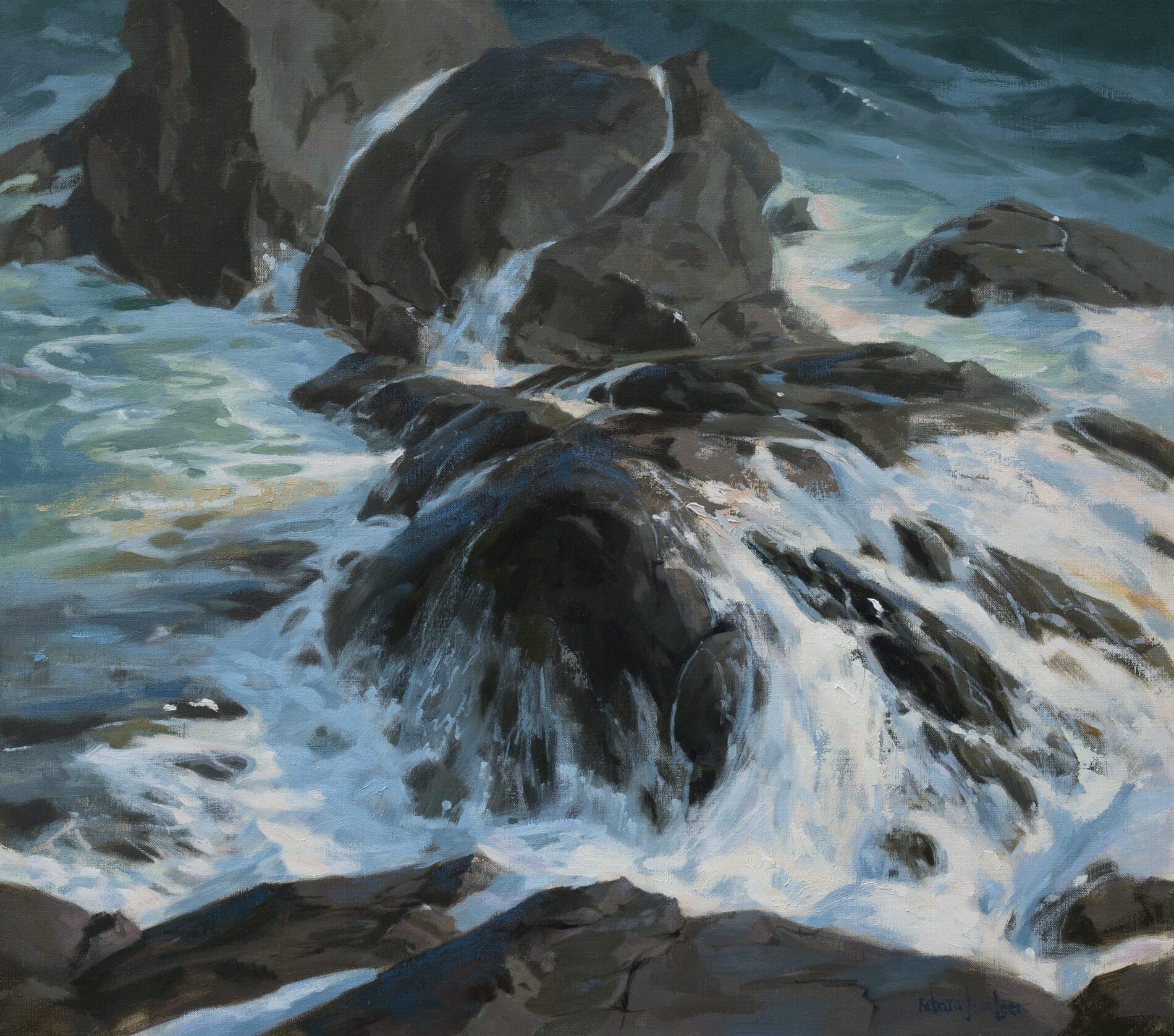 Rebecca Jean Leer [NM] : Water rush | Salmagundi Club